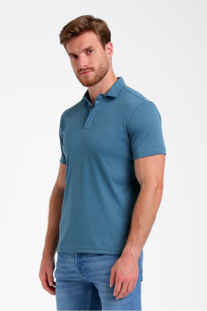 PREMIUM POLO VAN JERSEY KWALITEIT 235531 0003 Petrol